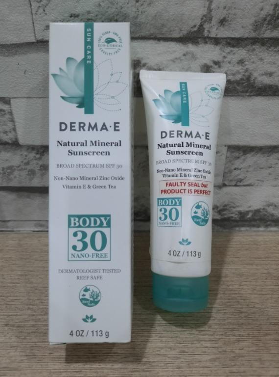derma e face sunscreen