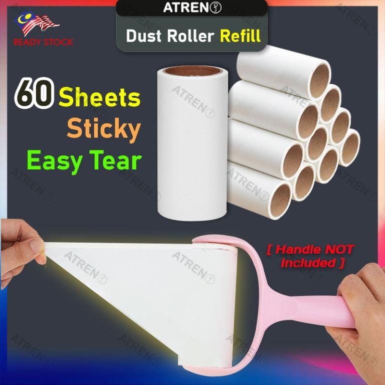 Dust Roller Refill 60 Sheets Roll 10cm Ready Stock Sticky
