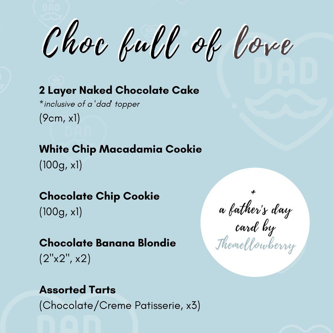 Father’s Day Dessert Box, Choc full of love (FREE DELIVERY), Food