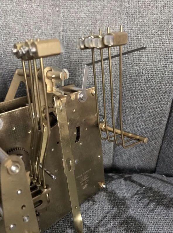 Franz Hermle clock movement with chime rods Westminster for