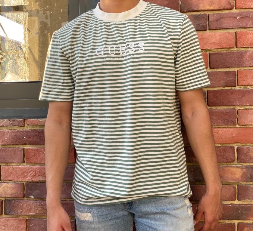 Guess ivy striped tee sales