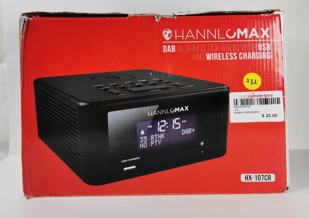 Hannlomax Dab Alarm Clock Radio With, Streaming Alarm Clock
