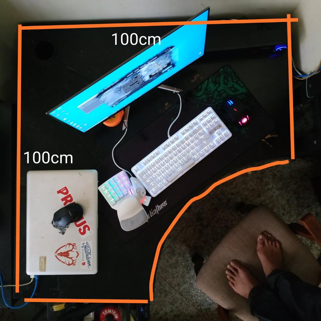 IKEA Corner table / study desk (discontinued), Furniture & Home Living