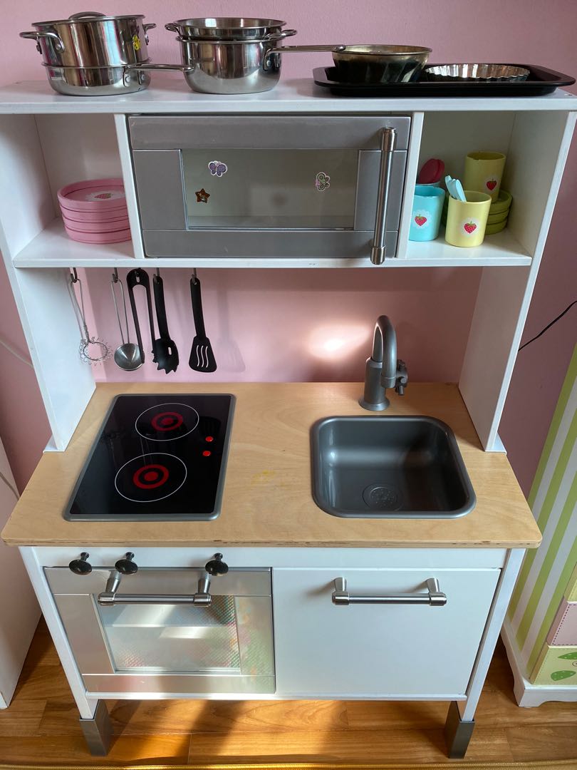 Ikea Duktig Play Kitchen Hack Babies Kids Baby Nursery Kids Furniture Kids Tables Chairs On Carousell