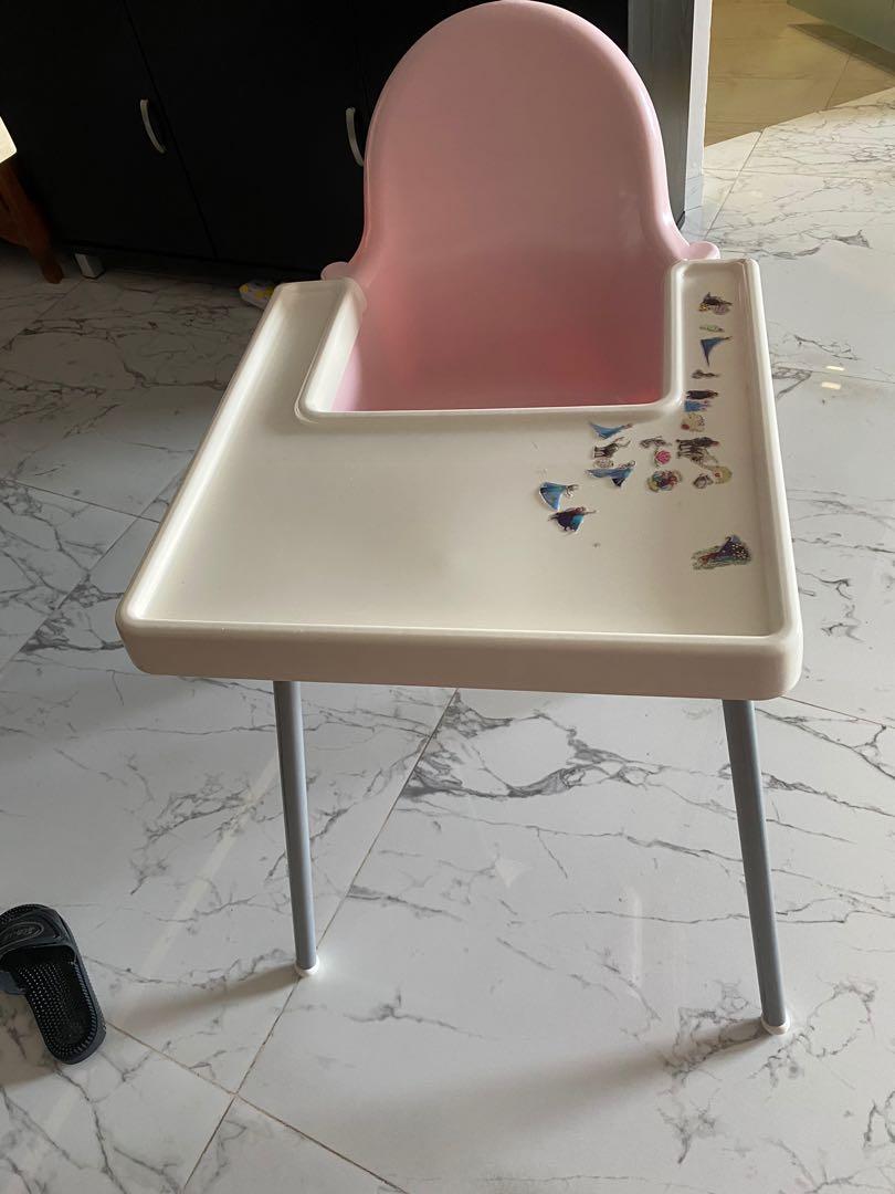 ikea high chair table removal