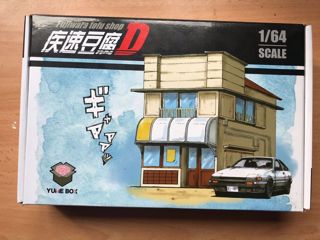 Initial D Fujiwara Tofu Shop Diorama Full Set, Hobbies & Toys, Toys