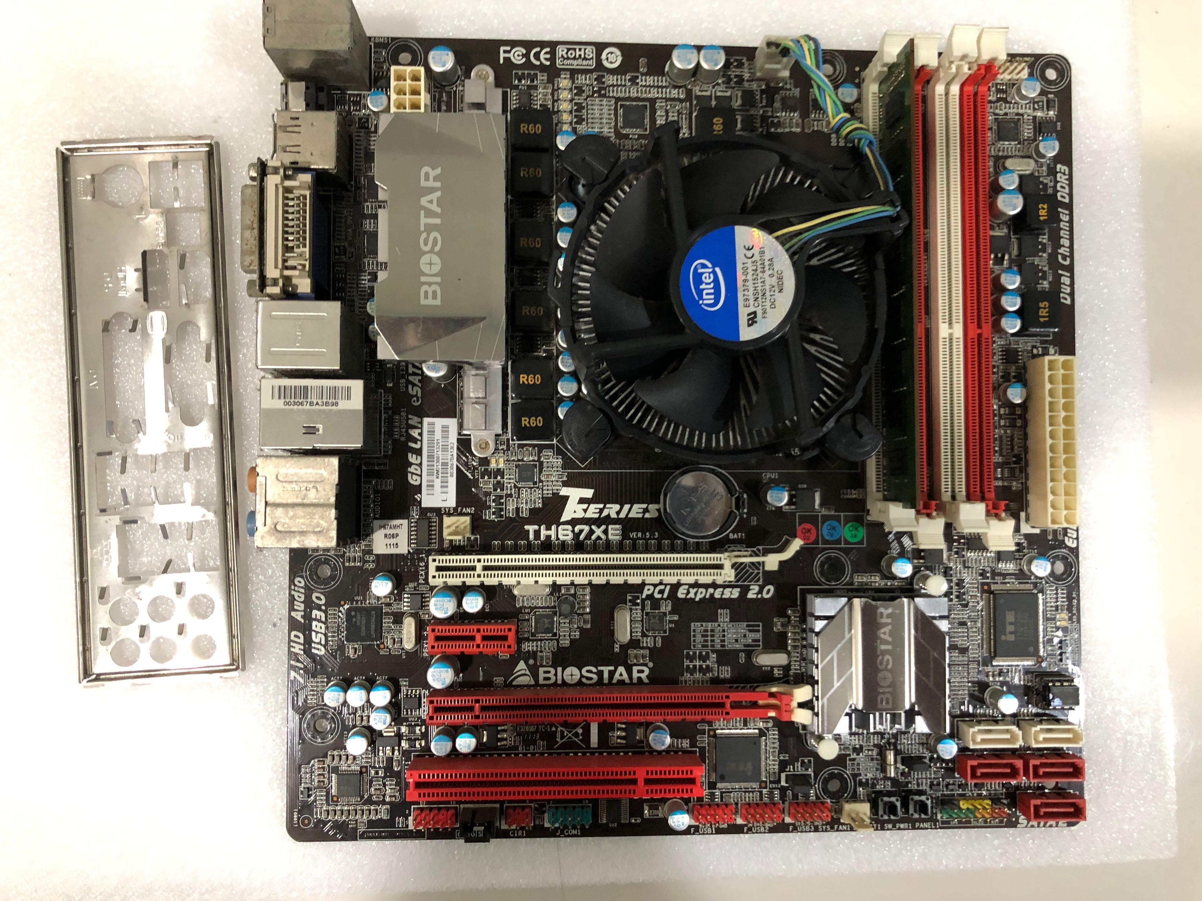 Intel i5 2400 with Biostar TH67XE Motherboard 2GB DDR3 Ram Computers Tech Parts Accessories Networking on Carousell