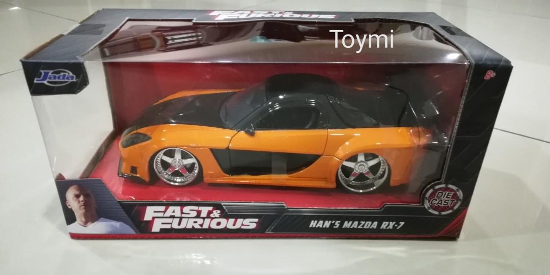 Jada 1/24 Han's Mazda RX7 Fast and Furious, Hobbies & Toys, Toys ...