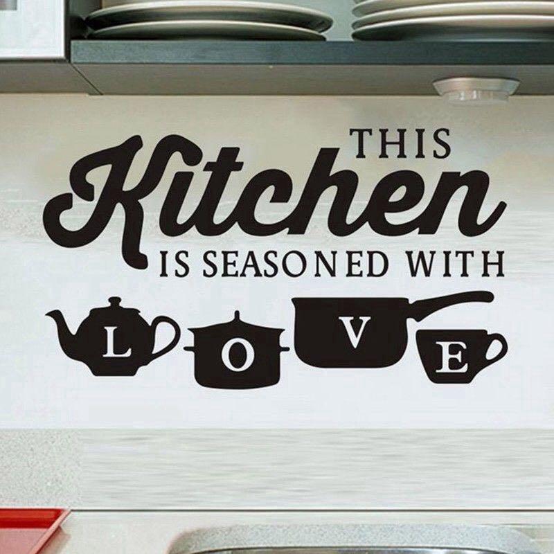 Kitchen Wall Vinyl Decal Sticker, Hobbies & Toys, Stationery & Craft