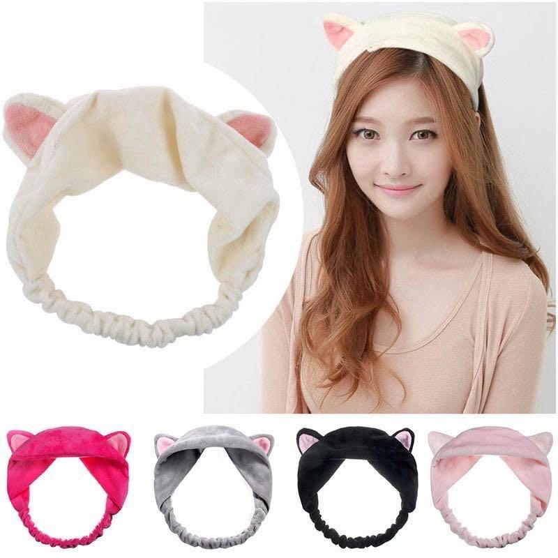 Korean Style Cat Ear Bunny Ear Piggy Ear Ribbon Hairband Headwear