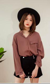 Korean Top -  ironless/ smooth fabric