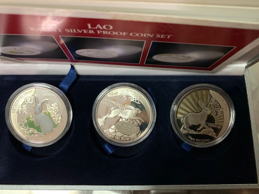 Laos rabbit coin set, Vintage & Collectibles, Vintage Collectibles on ...