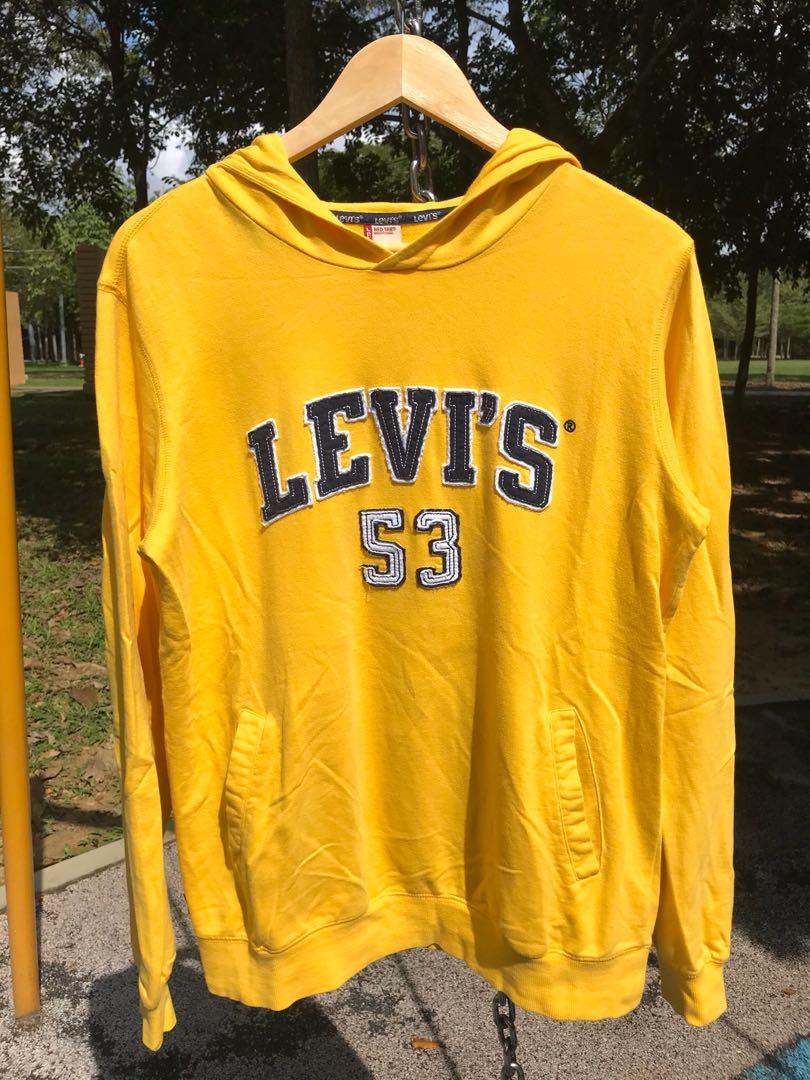 mustard levis hoodie