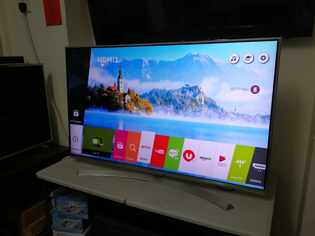 LG 55吋55inch 55UH8500 4K 3D 智能電視smart tv $5000, 家庭電器