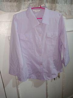 Lilac Office Blouse