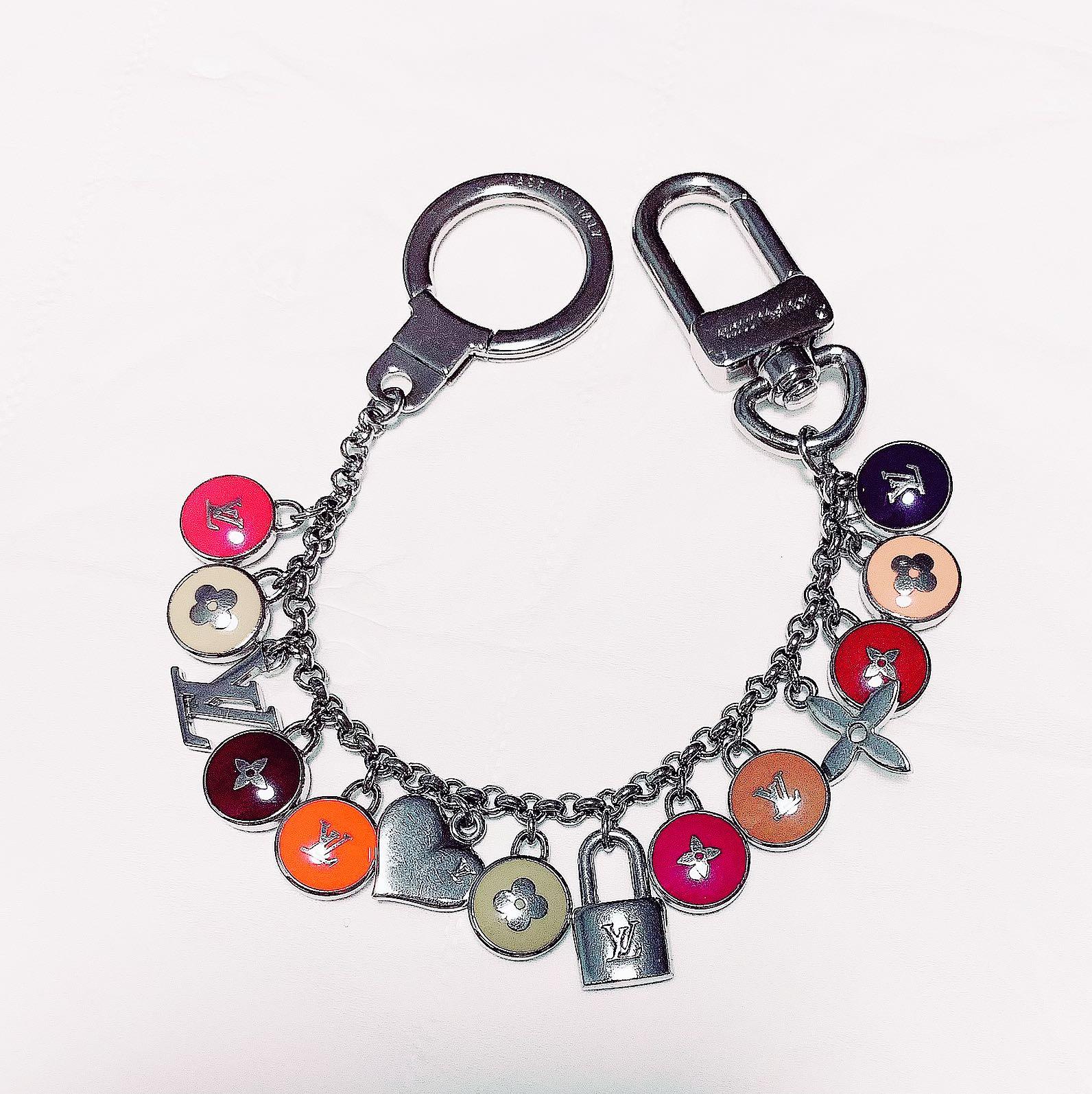LOUIS VUITTON Monogram Multicolor Looping Charm Bracelet 243518