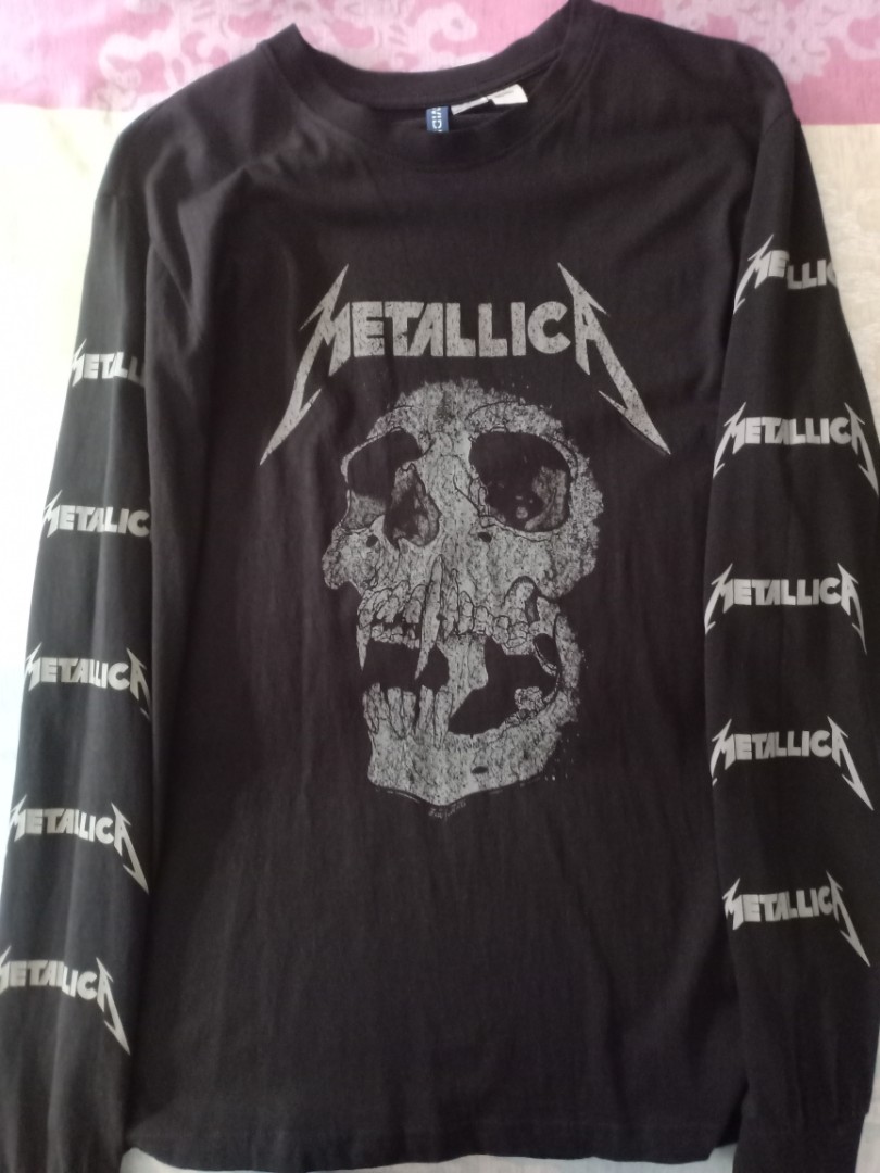 H&m metallica hot sale long sleeve