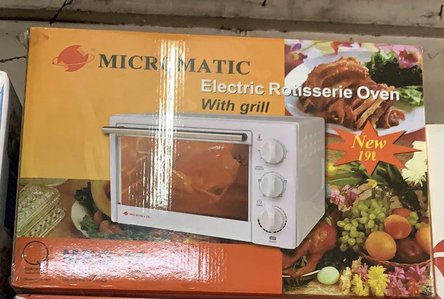 Micromatic Electric Rotisserie Oven with Grill, Furniture & Home Living