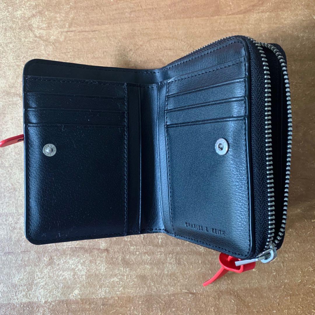 mini wrinkled effect short wallet