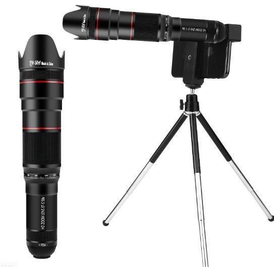 Monocular Telephoto Camera Viewfinder 50x Manual Zoom Lens Mobile