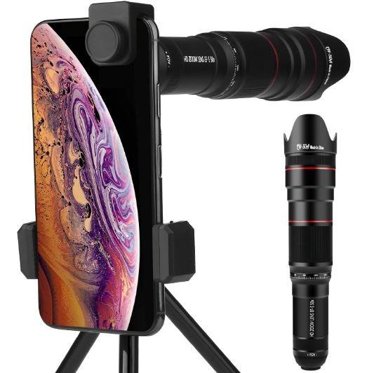 Monocular Telephoto Camera Viewfinder 50x Manual Zoom Lens Mobile