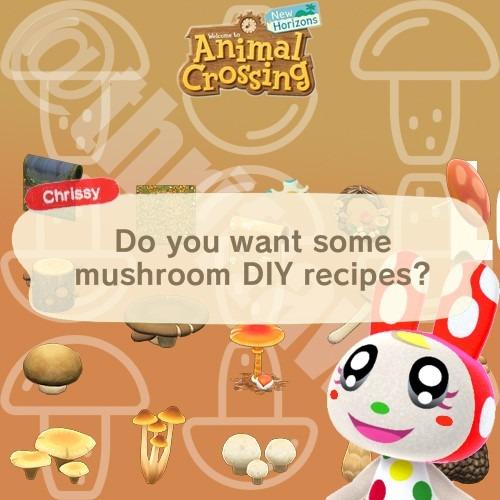 Mushroom Diy Recipes Animal Crossing New Horizons Toys Games Video Gaming In Game Products On Carousell