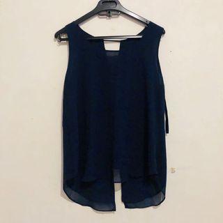 Navy blue blouse