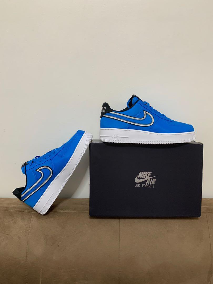 nike air force 1 low reverse stitch photo blue
