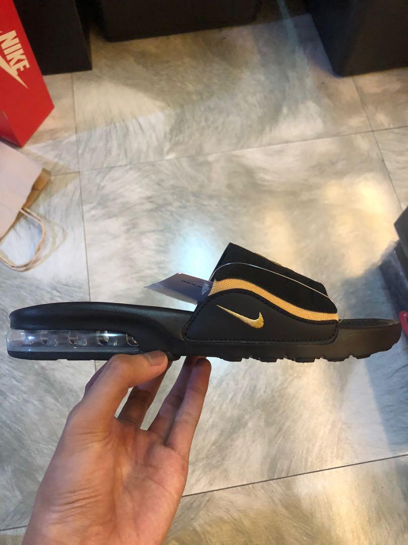 Nike Camden Black Gold, Men's Fashion, Footwear, Slippers u0026 Slides on  Carousell