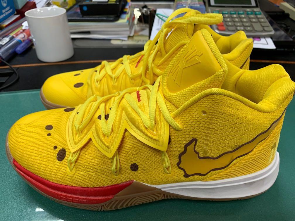 Nike Kyrie 5 EP (Category: Sneakers) located in Pasay City. Submitted by ayinong168 (Listing ID 1012349796, Image 2). Description: Kyrie Spongebob yellow is in excellent condition pm for inquiries.
