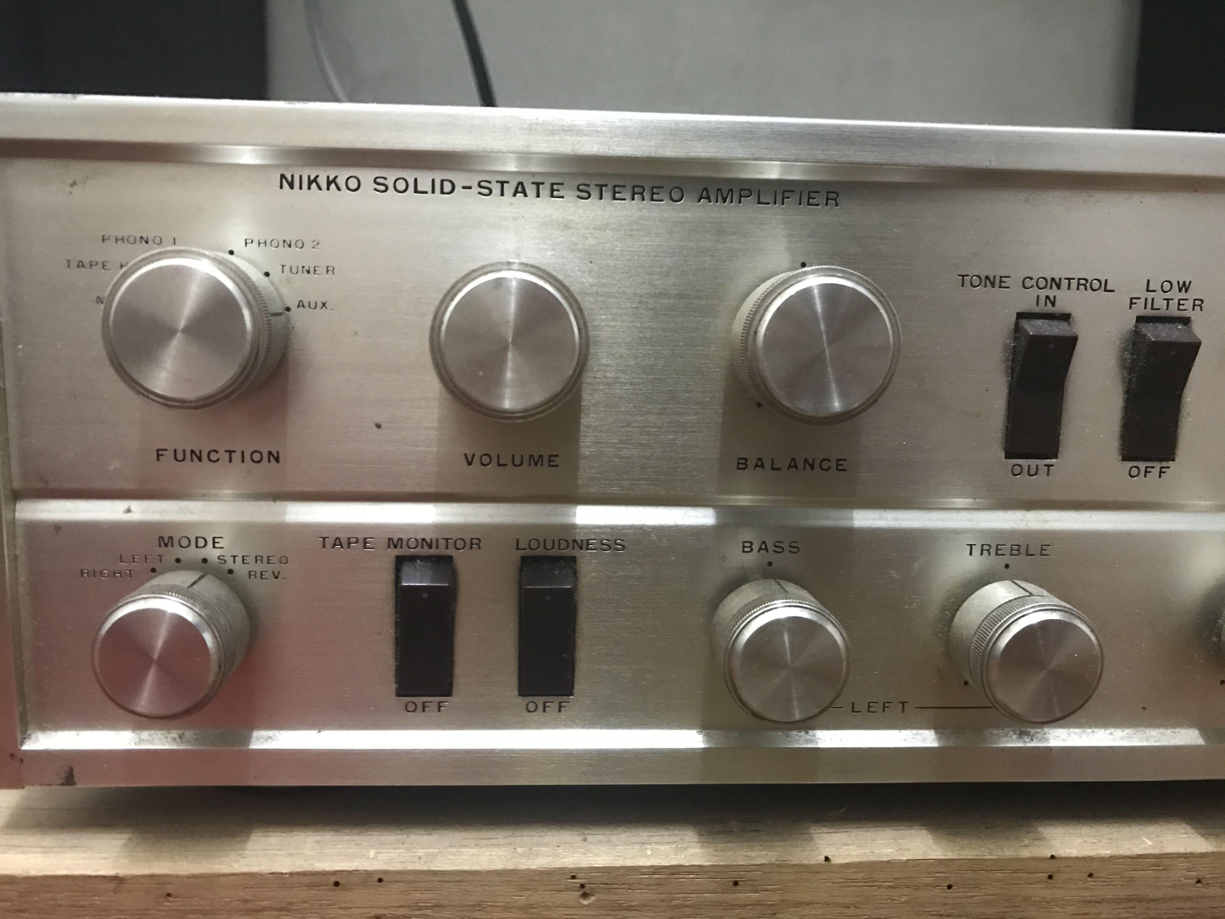 Nikko SolidState Stereo Amplifier with Bookshelf Speakers, Audio, Soundbars, Speakers