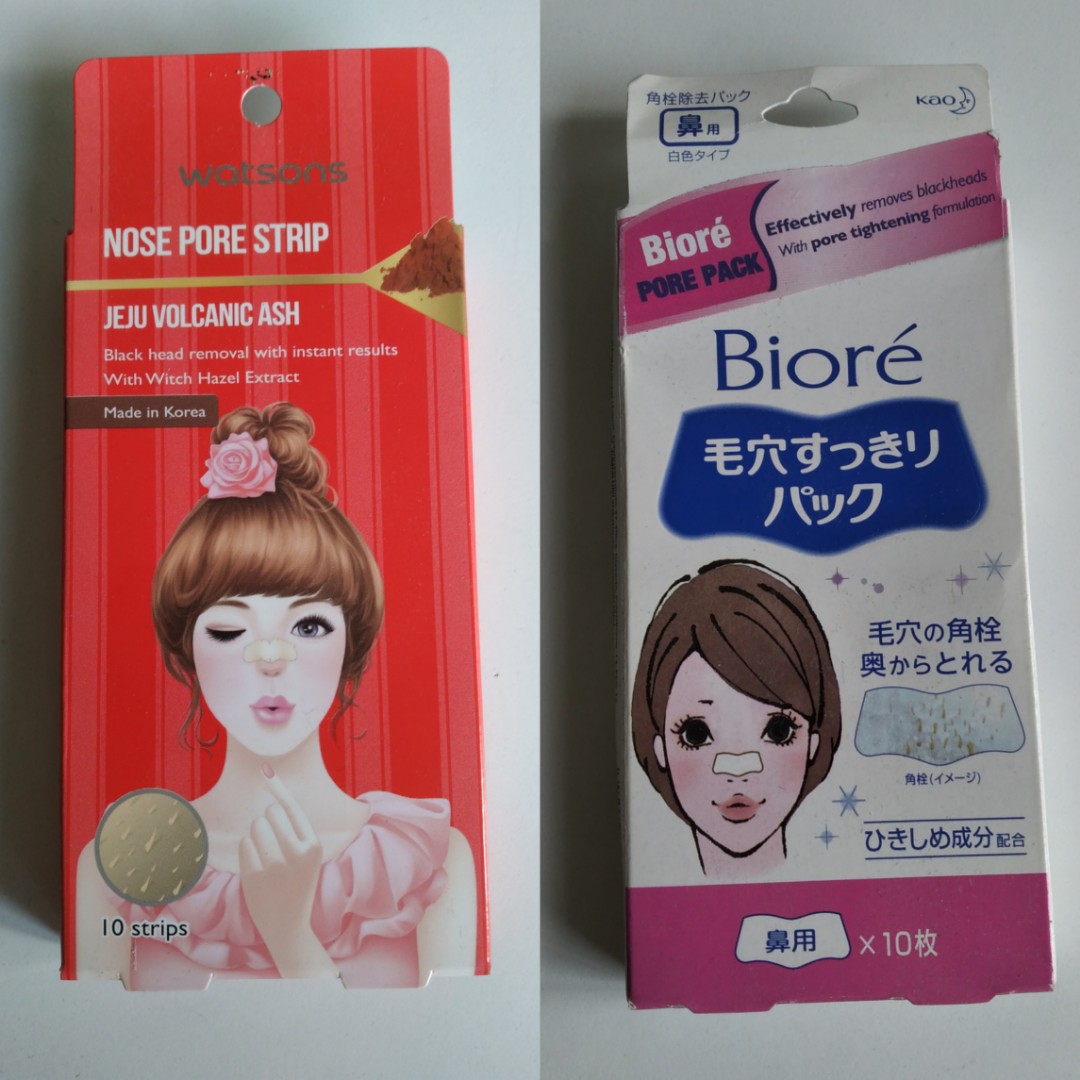 Nose pore strips, Health & Beauty, Face & Skin Care on Carousell
