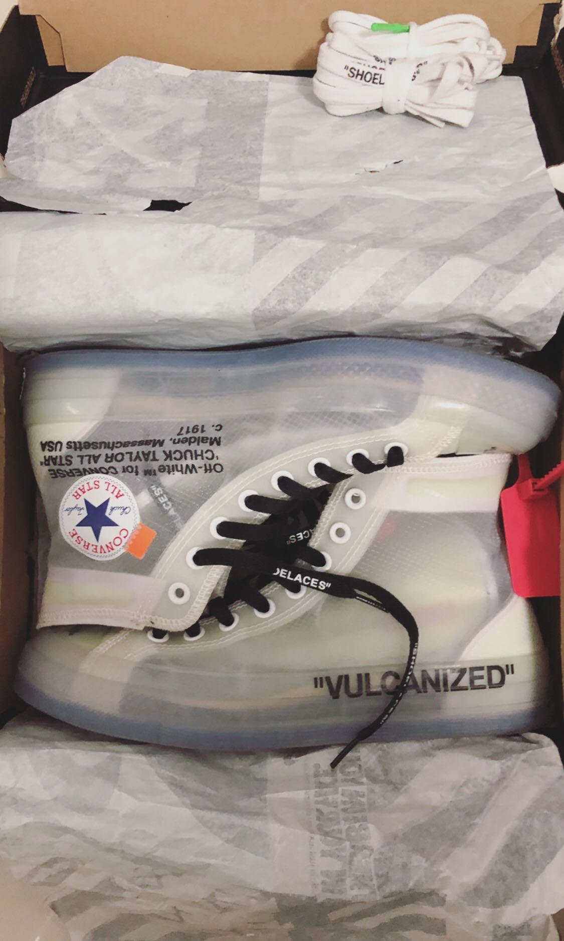 off white converse size 8