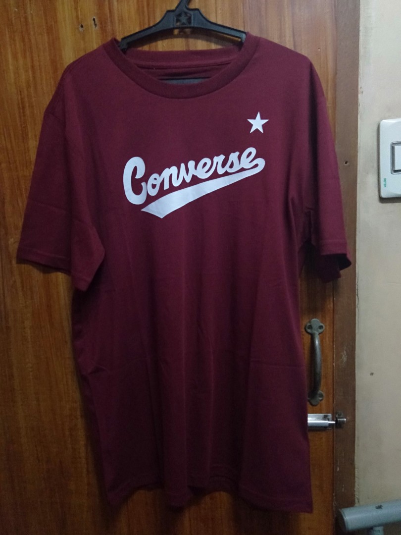maroon converse shirt