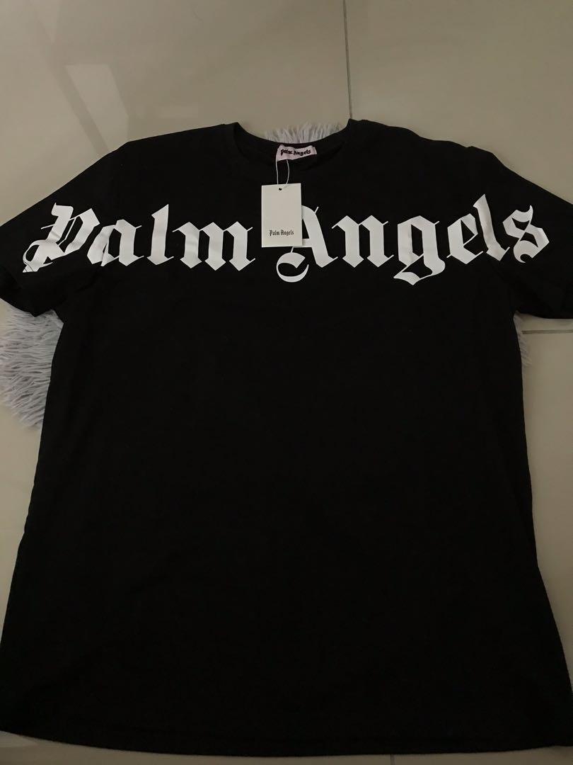 palm angels front logo tee