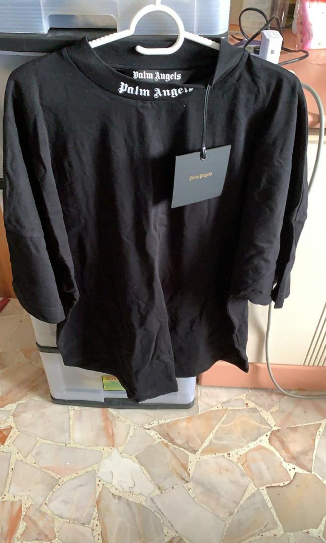 palm angels mock neck tee