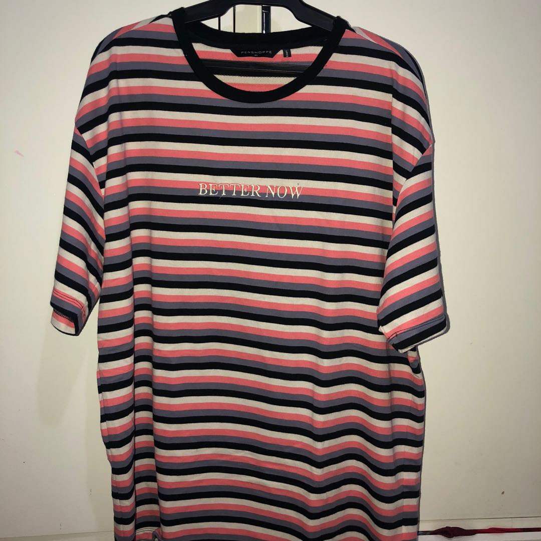 Penshoppe stripe oversized, Men's 