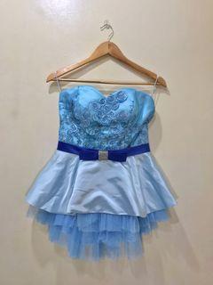 Blue Bridesmaid Top and Skirt