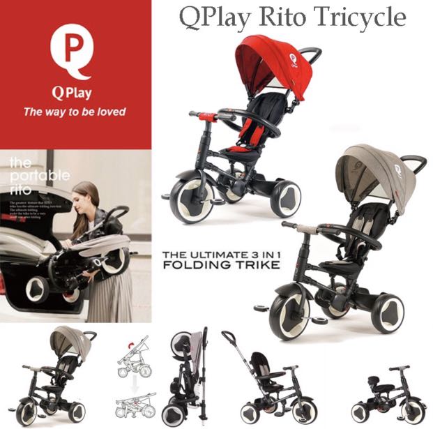 Qplay rito folding trike online