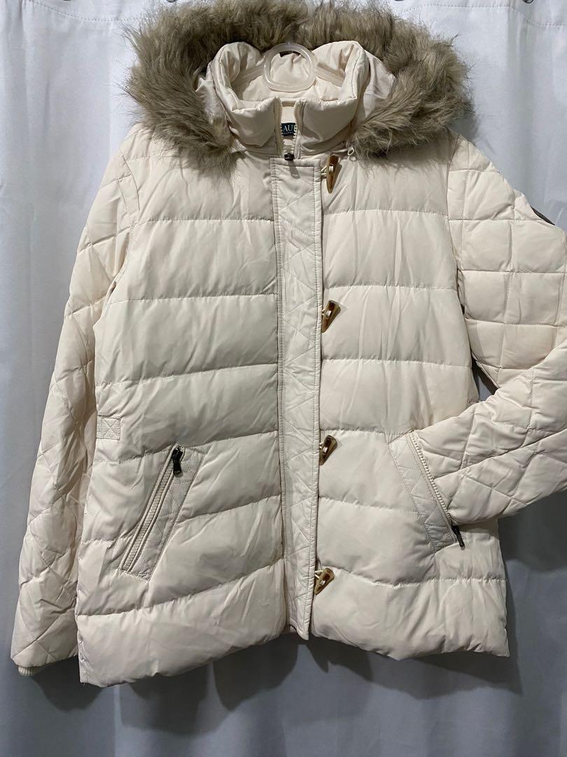 quilted faux fur trim parka lauren ralph lauren
