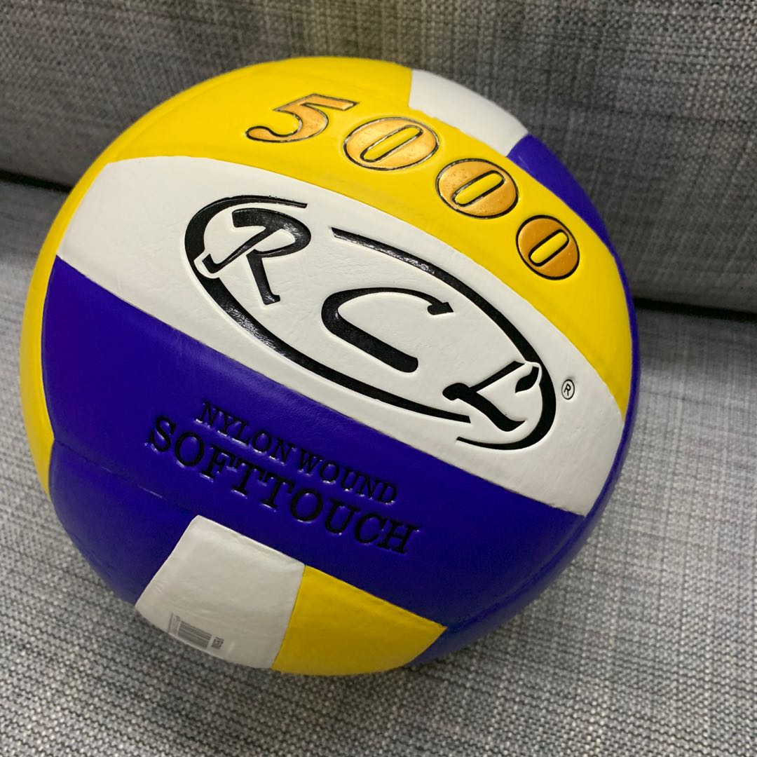 Rcl Volleyball nylonwound soft touch official size volley ball, Sports