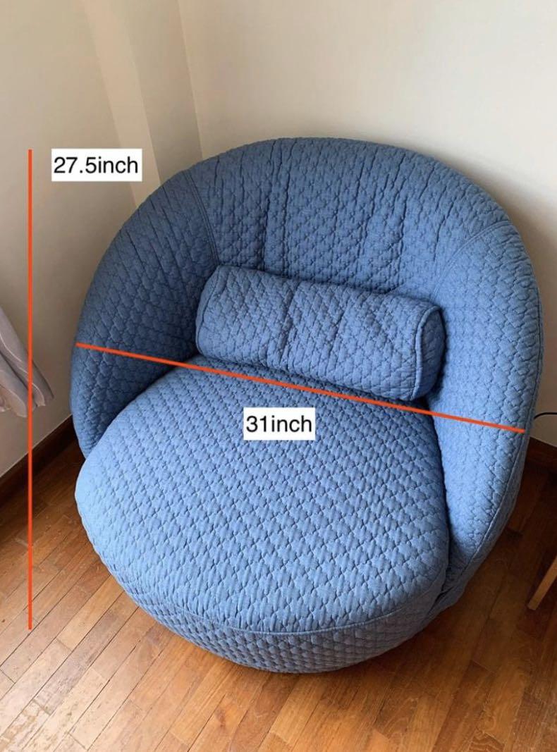 Round Mini Single Sofa Chair Furniture