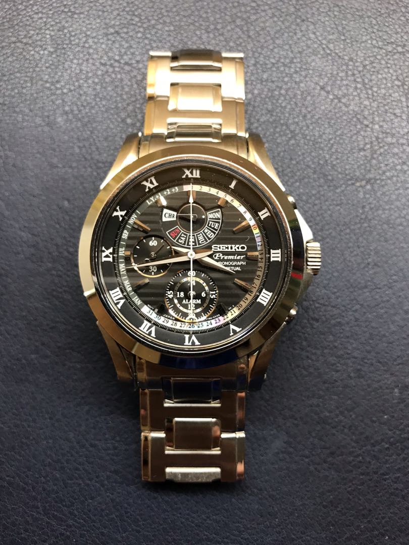 Seiko Premier Chronograph Perpetual 7T86-0AA0 Men Watch, Men's Fashion,  Watches & Accessories, Watches on Carousell