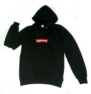 all black supreme hoodie