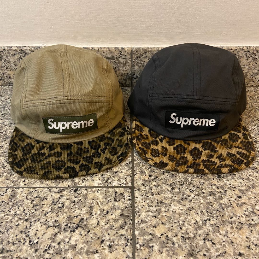 Supreme — Supreme Leopard Safari Cap (Black)