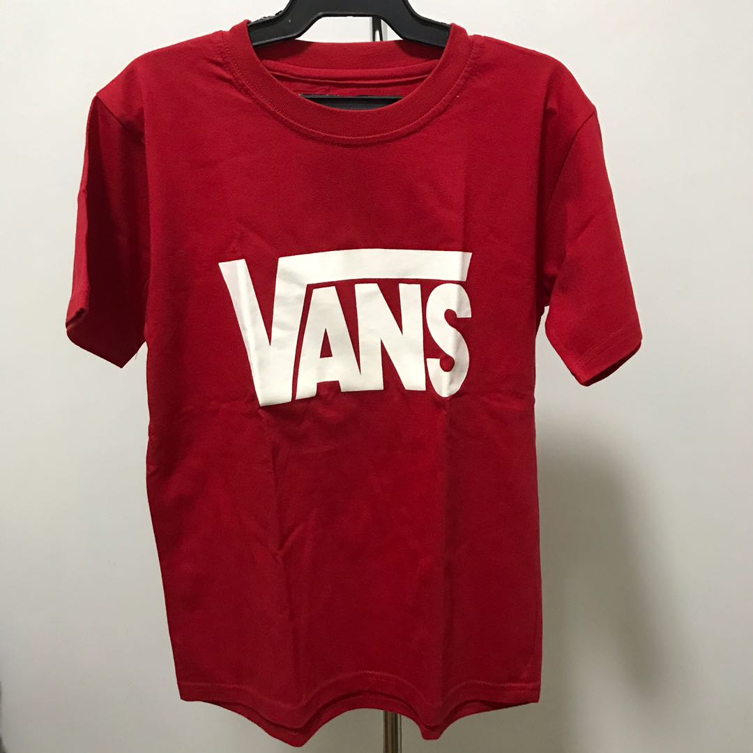 vans shirt red