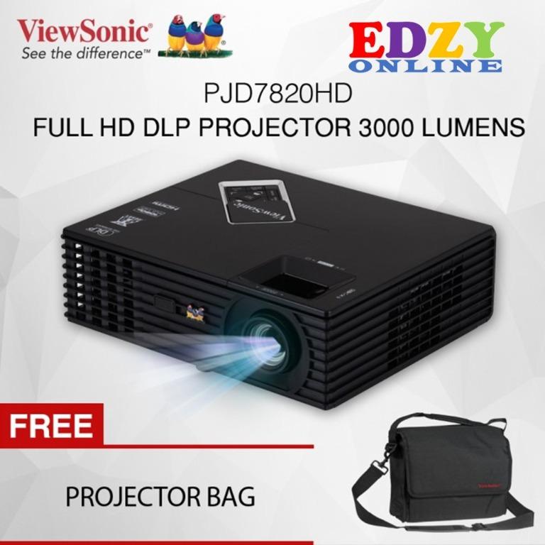 Proyector Viewsonic PJD7820HD - 3000 ansi - FULL HD 1080P - Computer  Shopping