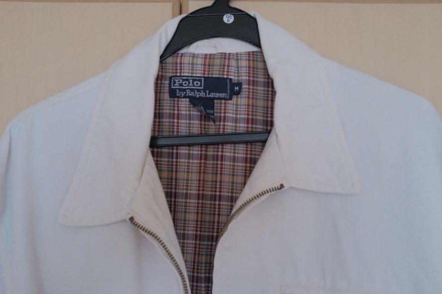 cream polo jacket