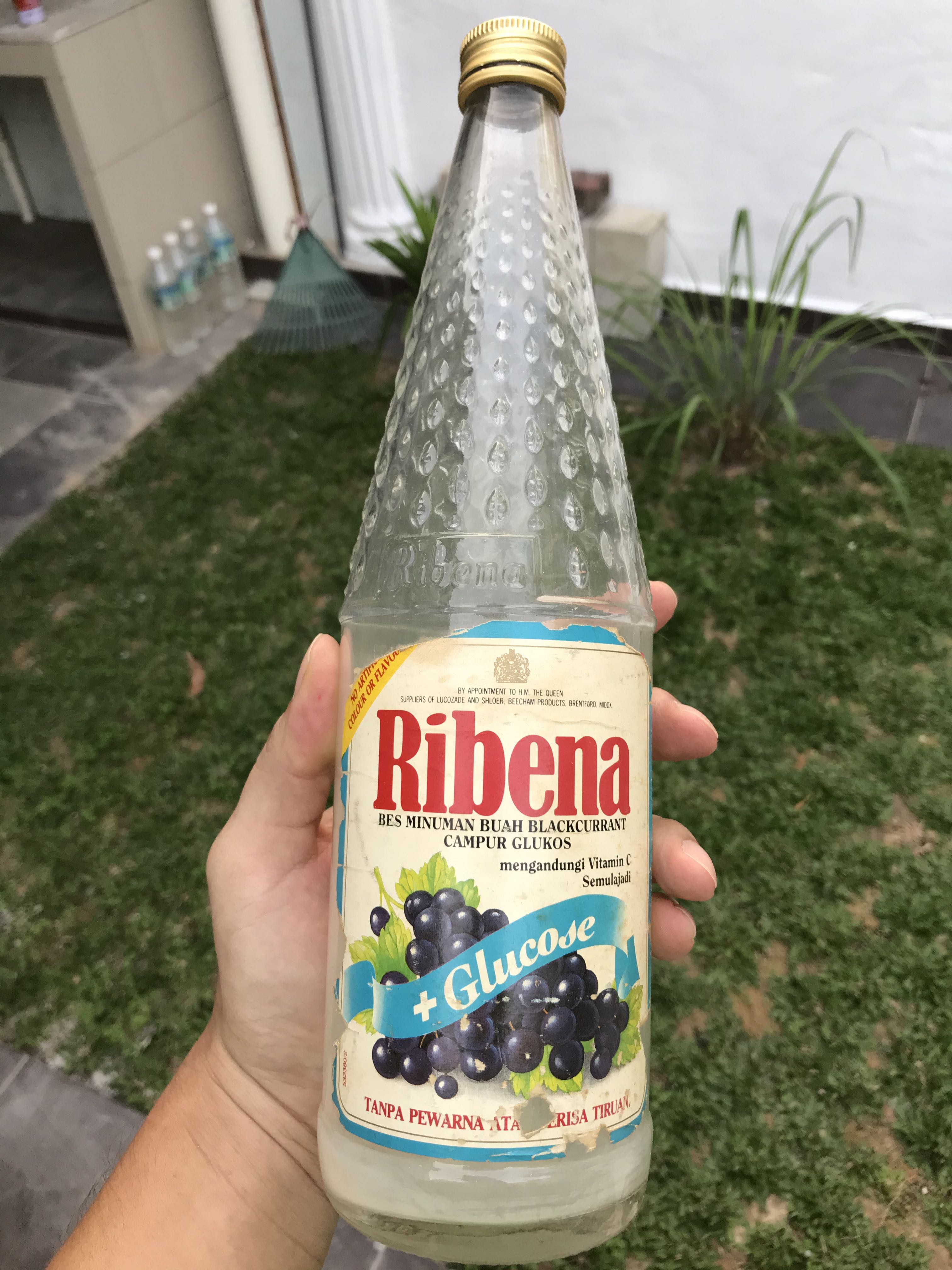 Vintage Ribena Glass Bottle 1000ml Antiques Vintage Collectibles On Carousell