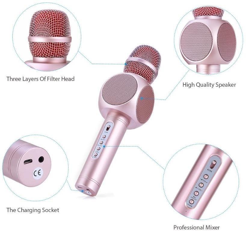 Fede wireless bluetooth karaoke discount microphone